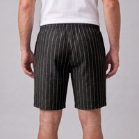 Fairbanks Linen Blend Pinstripe Shorts