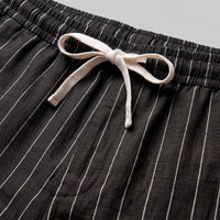 Fairbanks Linen Blend Pinstripe Shorts
