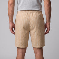 Fairbanks Linen Blend Pinstripe Shorts