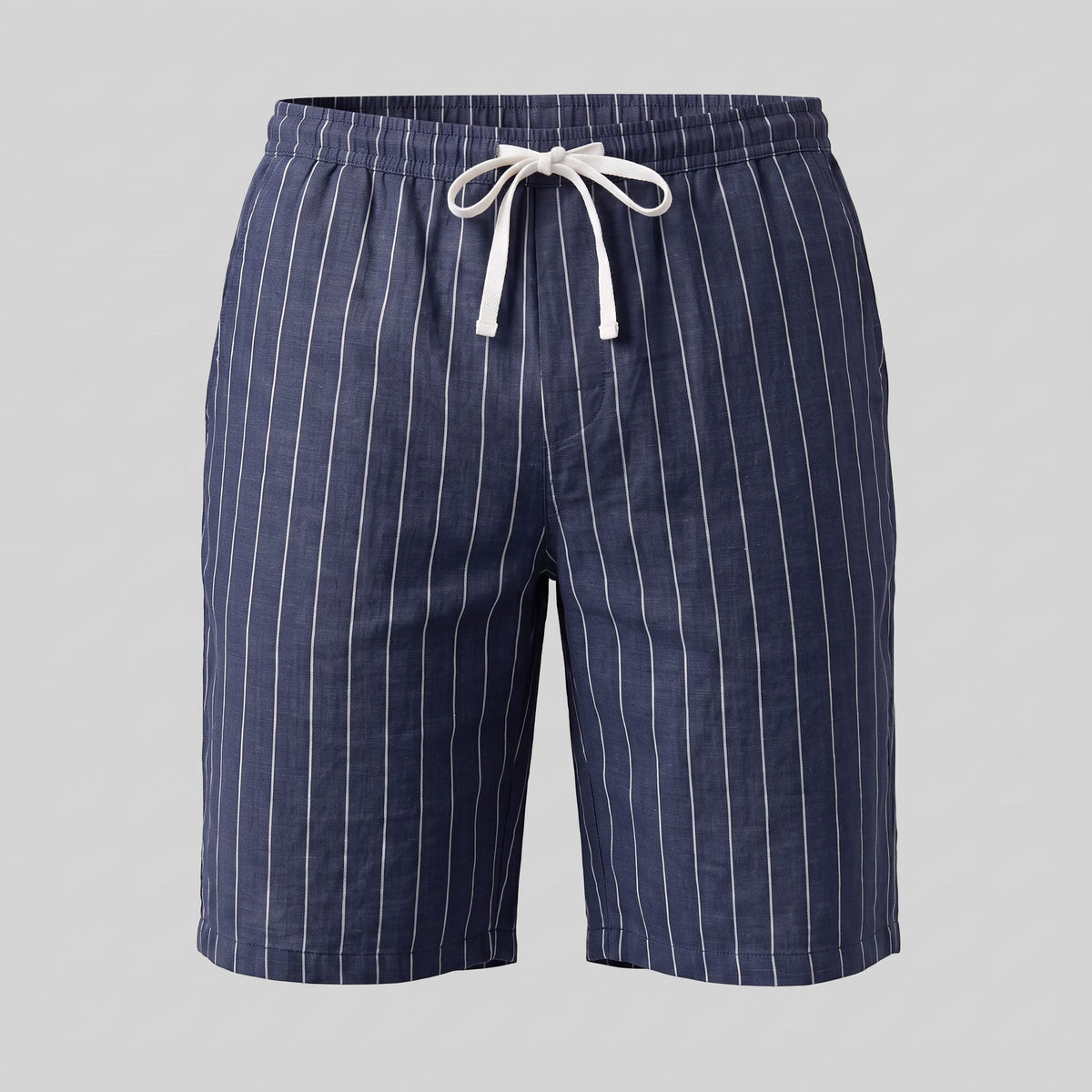 Fairbanks Linen Blend Pinstripe Shorts