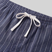 Fairbanks Linen Blend Pinstripe Shorts
