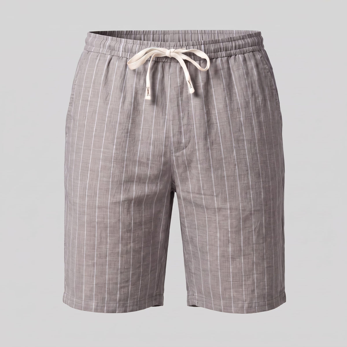 Fairbanks Linen Blend Pinstripe Shorts