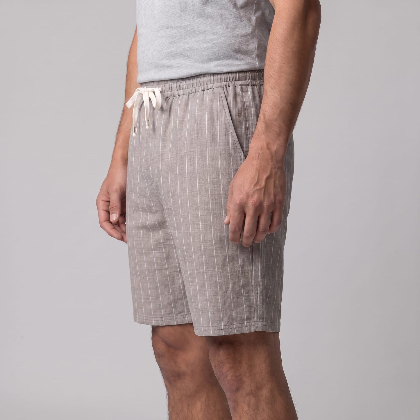 Fairbanks Linen Blend Pinstripe Shorts_9