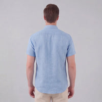 Keaton Linen Blend Short Sleeve Shirt