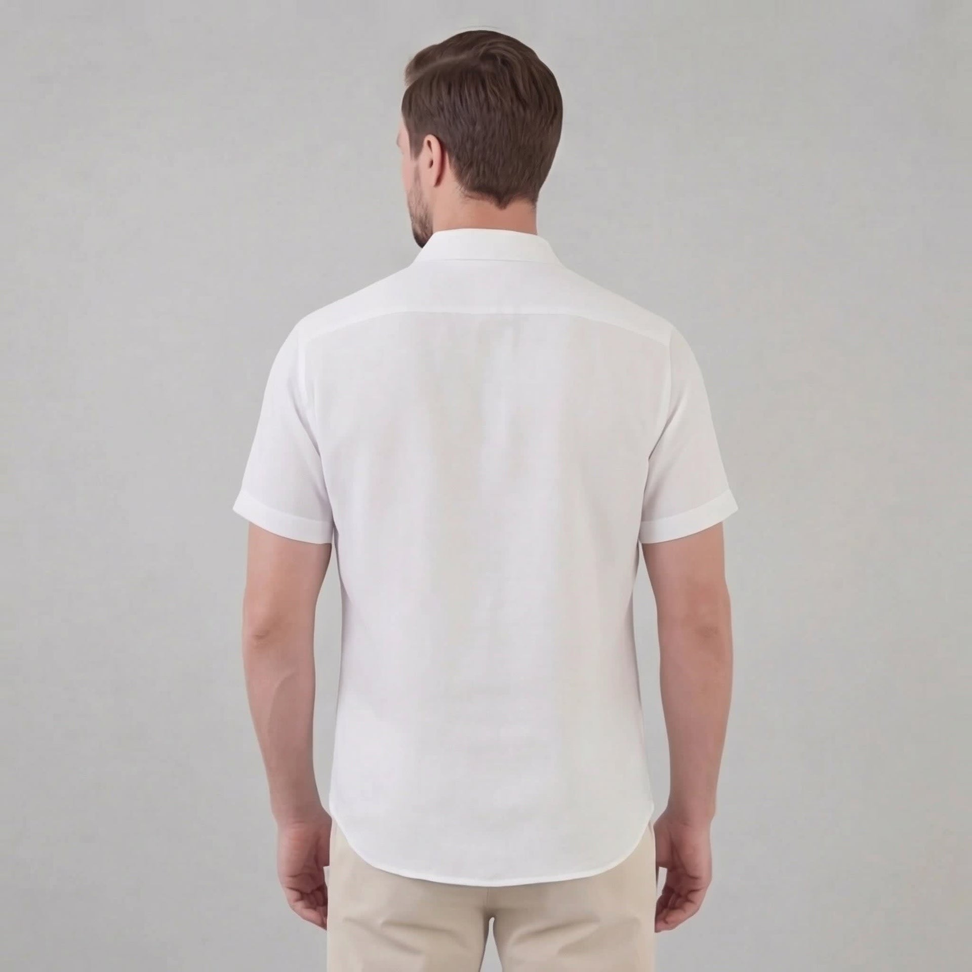 Keaton Linen Blend Short Sleeve Shirt