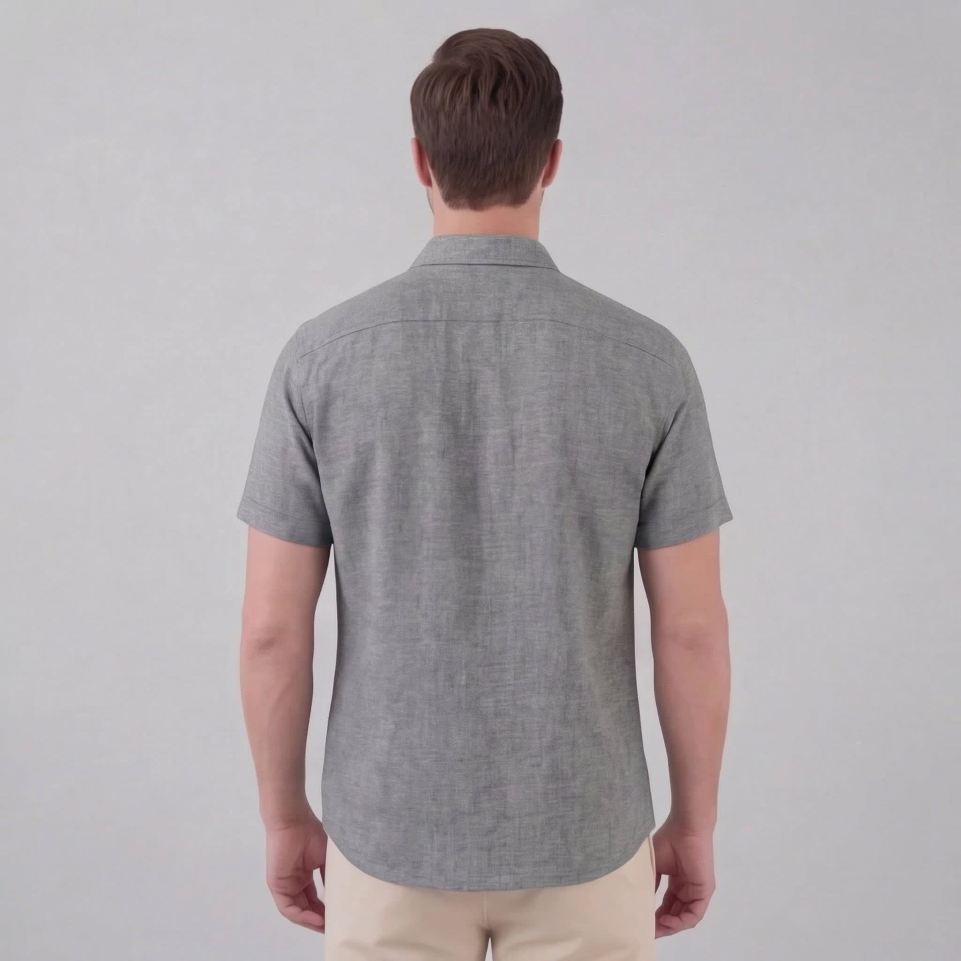 Keaton Linen Blend Short Sleeve Shirt