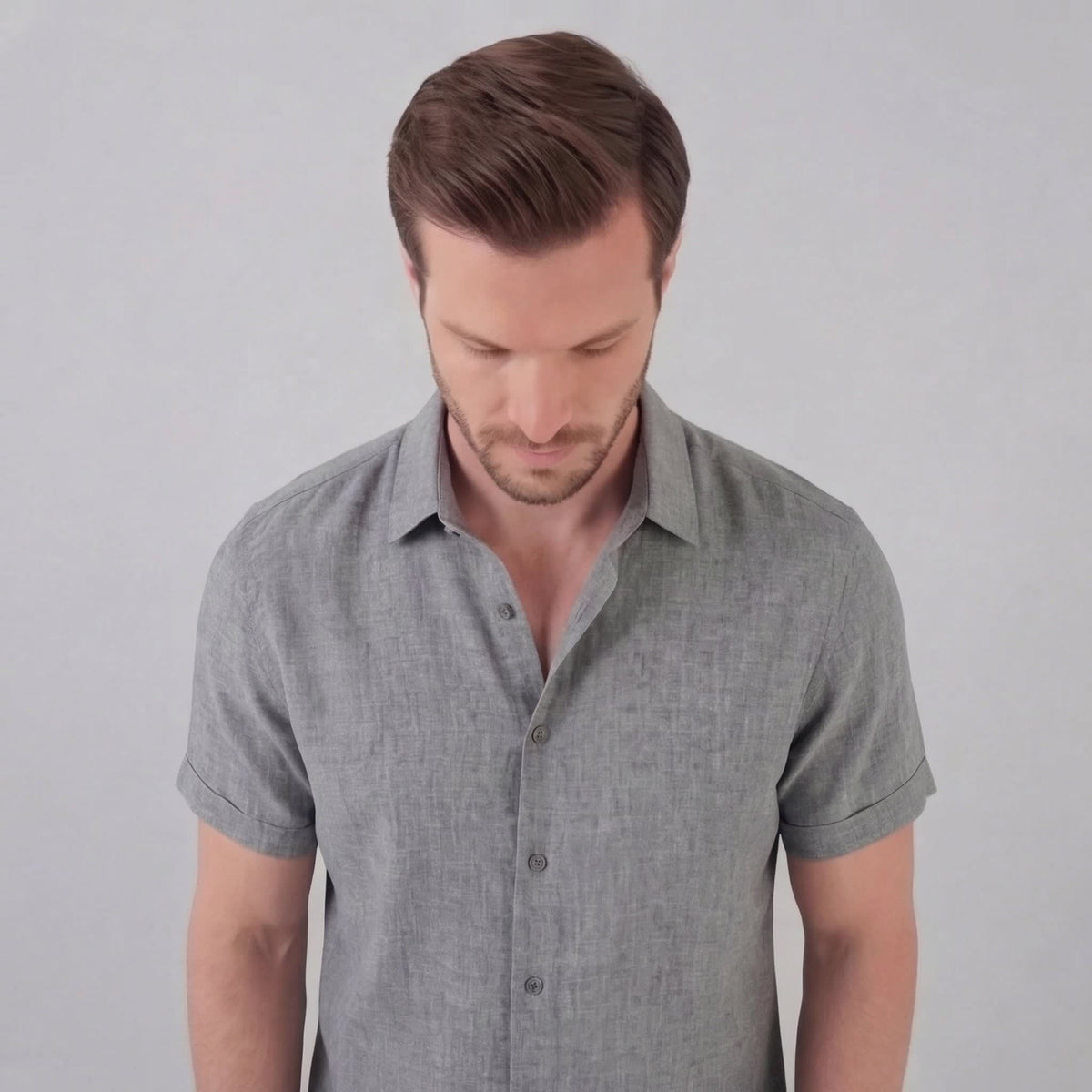 Keaton Linen Blend Short Sleeve Shirt_22