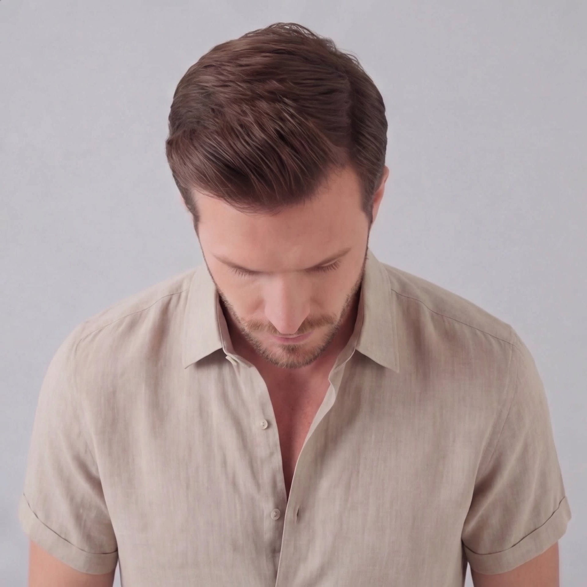 Keaton Linen Blend Short Sleeve Shirt