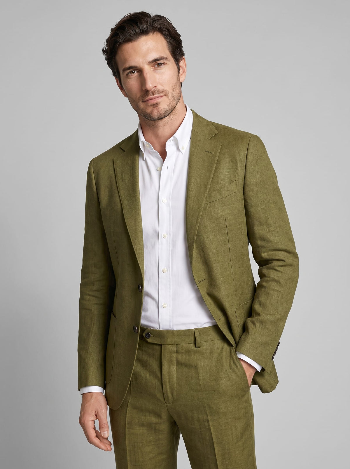 Hensley Linen Slim Fit Suit_16