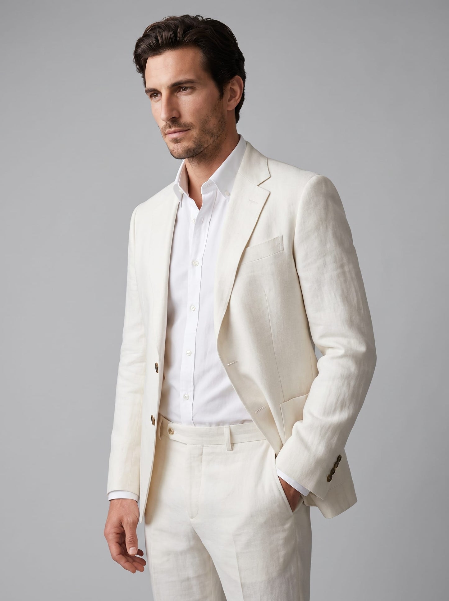 Hensley Linen Slim Fit Suit_32