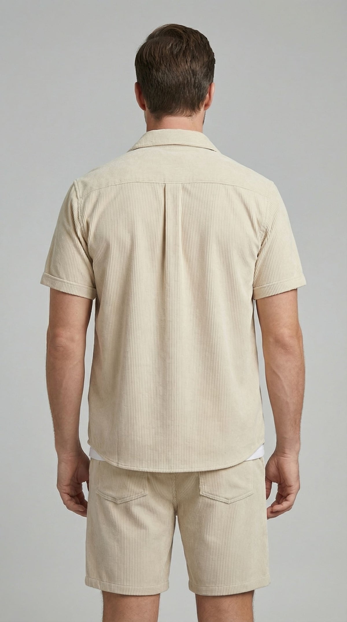 Colson Ribbed Texture Shirt and Shorts Set_2