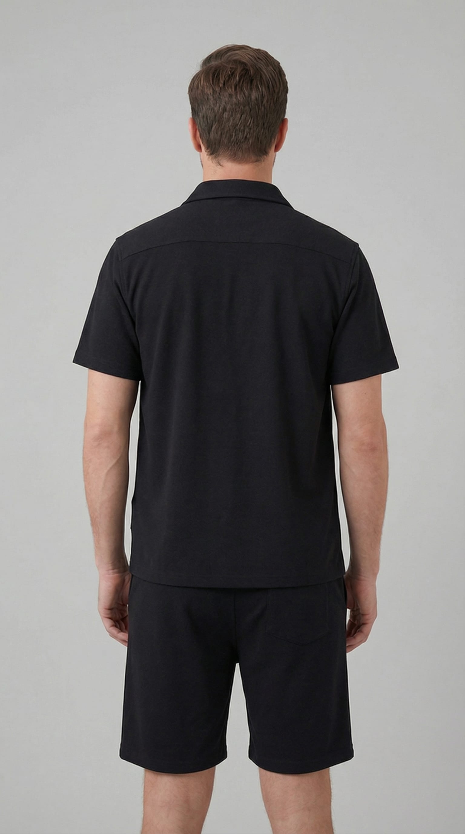Colson Ribbed Texture Shirt and Shorts Set