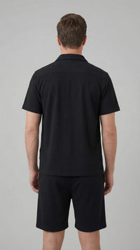 Colson Ribbed Texture Shirt and Shorts Set