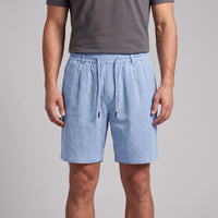 Falkner Pleated Linen Shorts
