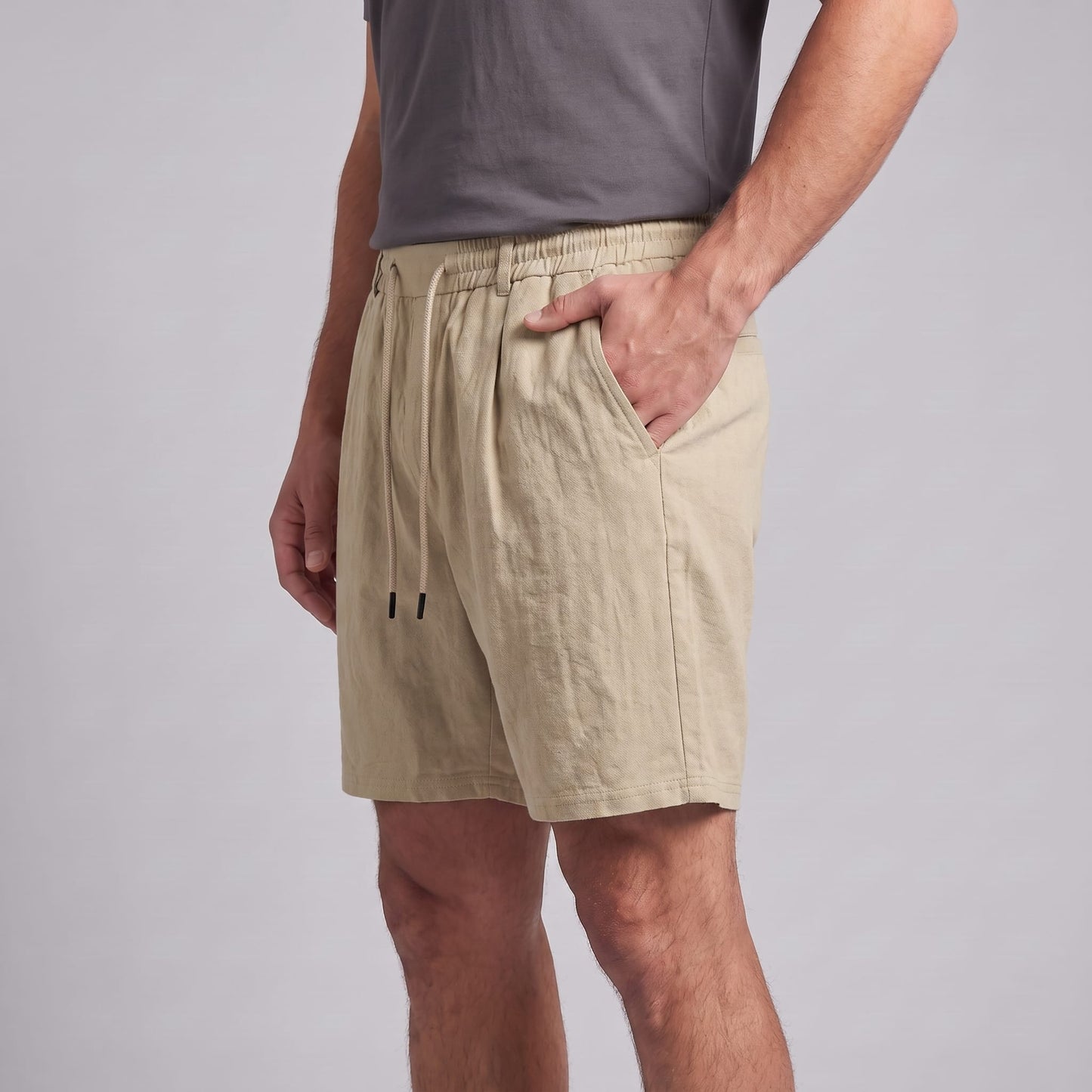 Falkner Pleated Linen Shorts_10