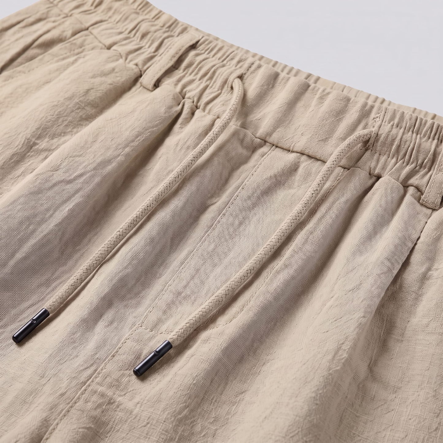 Falkner Pleated Linen Shorts_11