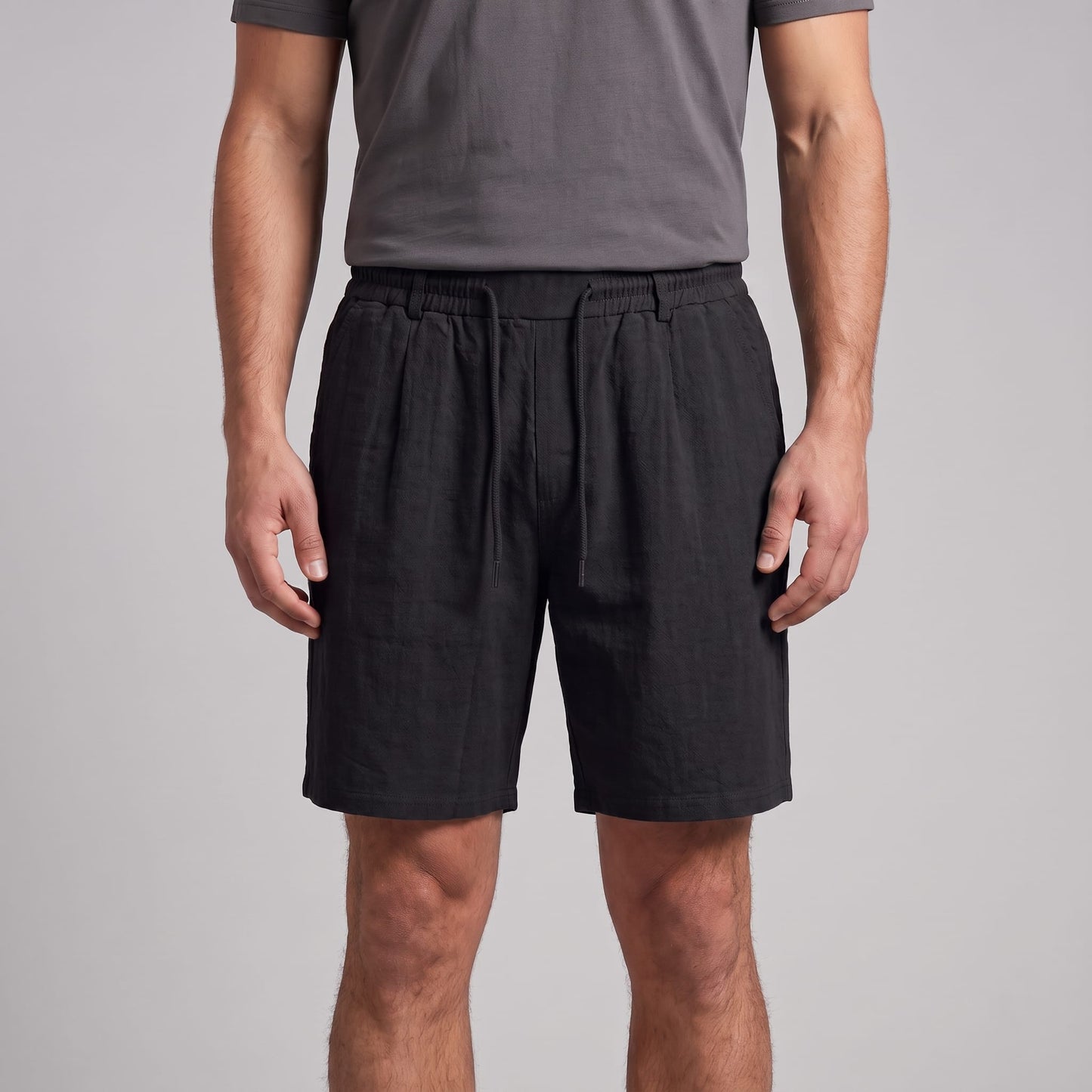 Falkner Pleated Linen Shorts_13