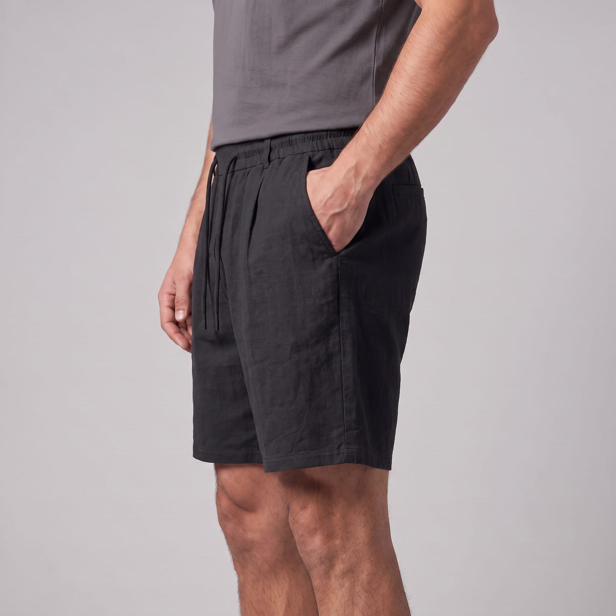 Falkner Pleated Linen Shorts