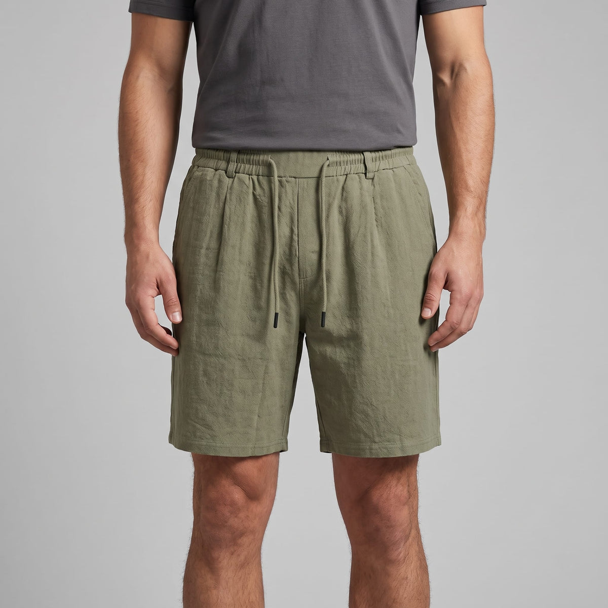 Falkner Pleated Linen Shorts