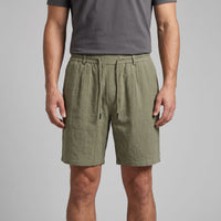 Falkner Pleated Linen Shorts