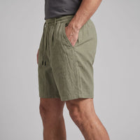 Falkner Pleated Linen Shorts