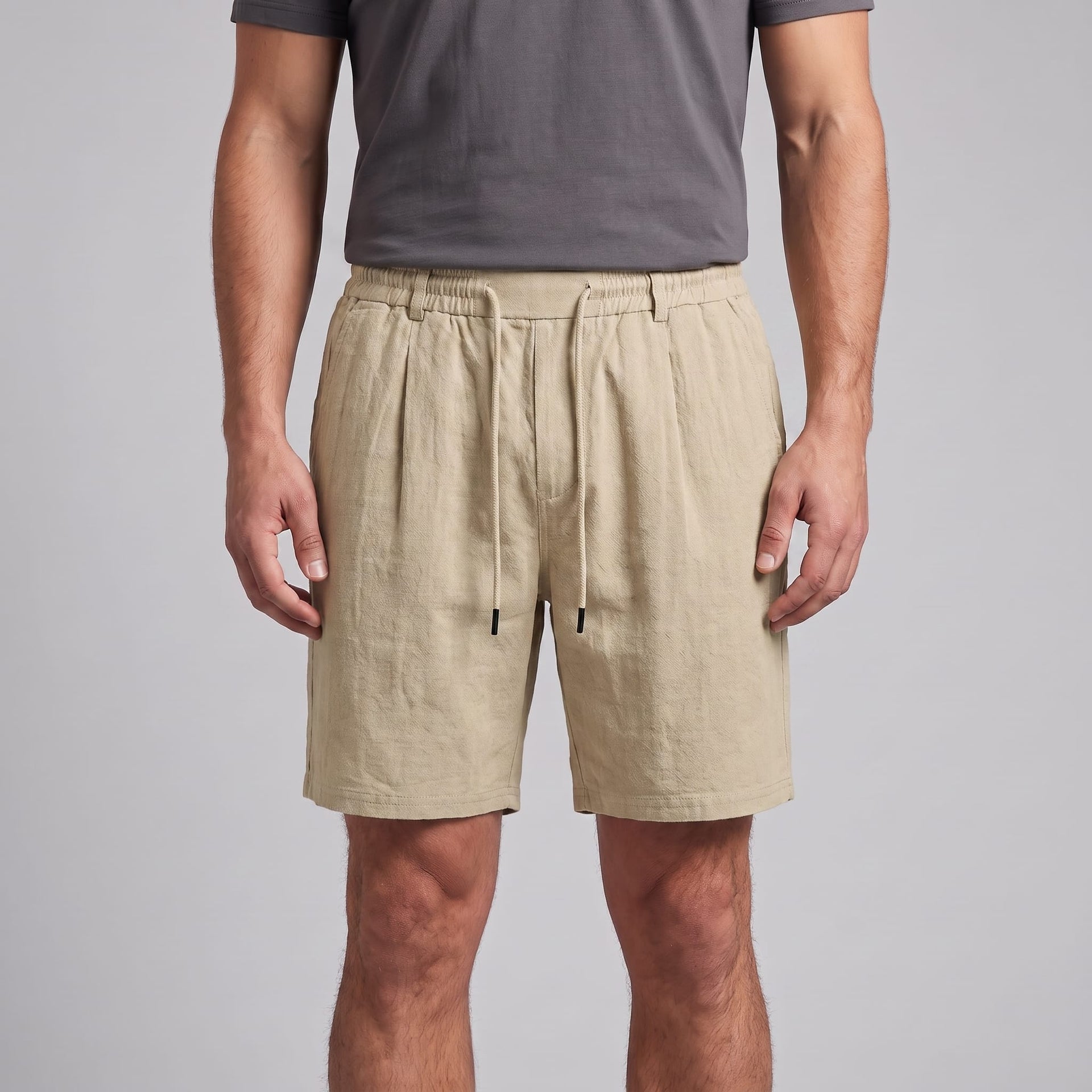Falkner Pleated Linen Shorts