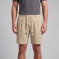 Falkner Pleated Linen Shorts