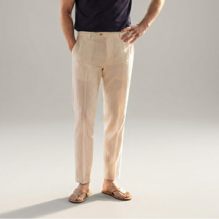 Soren Linen Straight Leg Pants