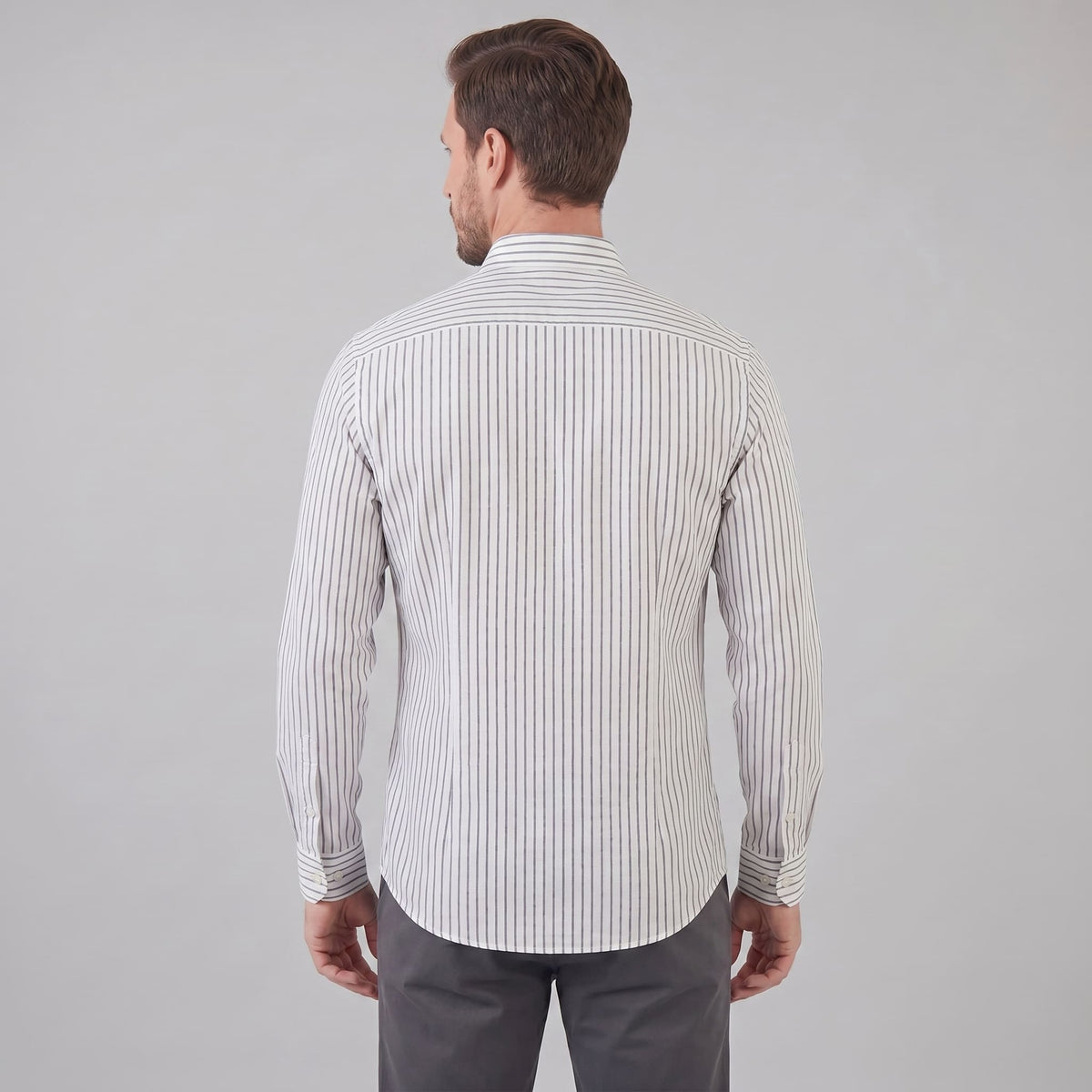 Kellan Striped Linen Dress Shirt_9
