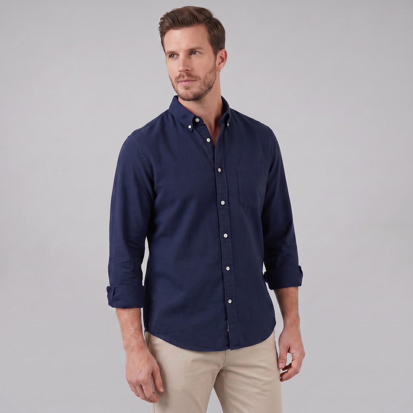 Kendrick Long Sleeve Button Down Shirt_1