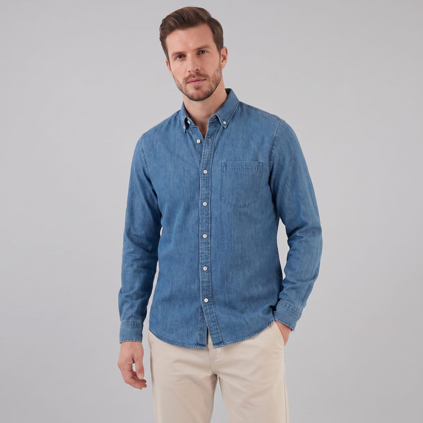 Kendrick Long Sleeve Button Down Shirt_9