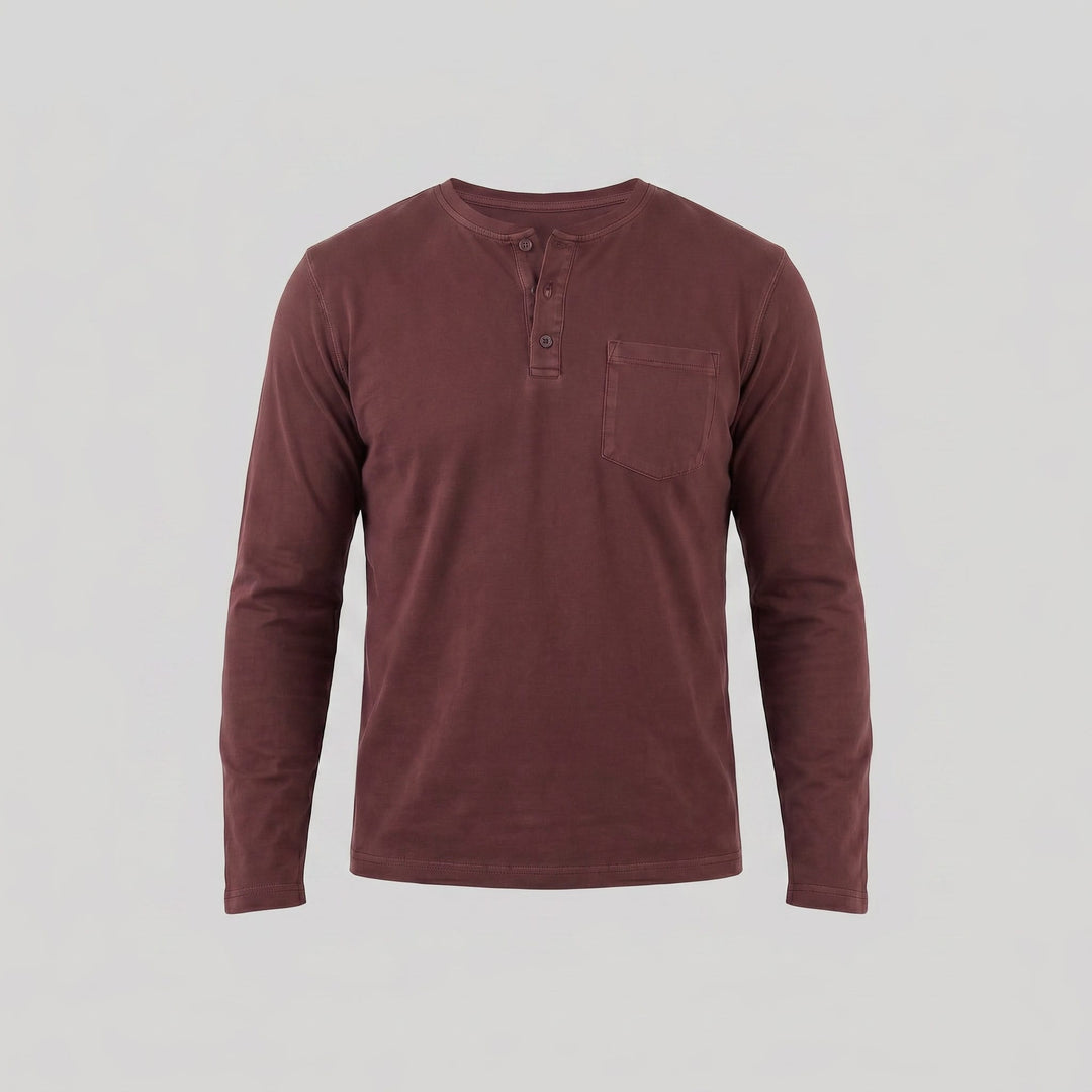 Beckett Long Sleeve Pocket Henley