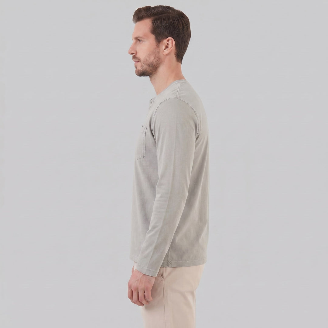 Beckett Long Sleeve Pocket Henley