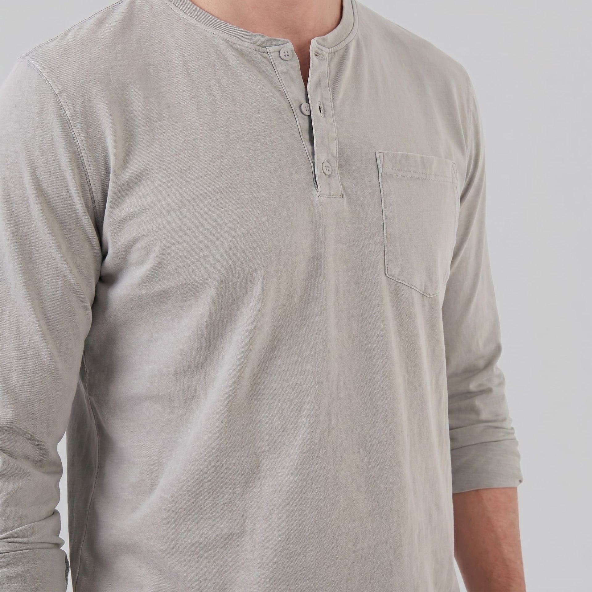 Beckett Long Sleeve Pocket Henley