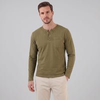 Beckett Long Sleeve Pocket Henley