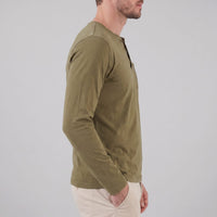 Beckett Long Sleeve Pocket Henley