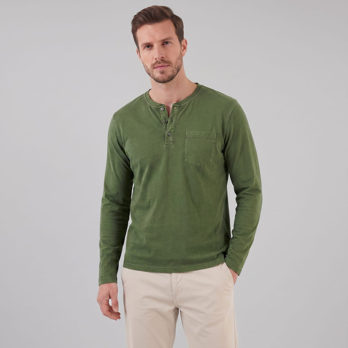 Beckett Long Sleeve Pocket Henley_9