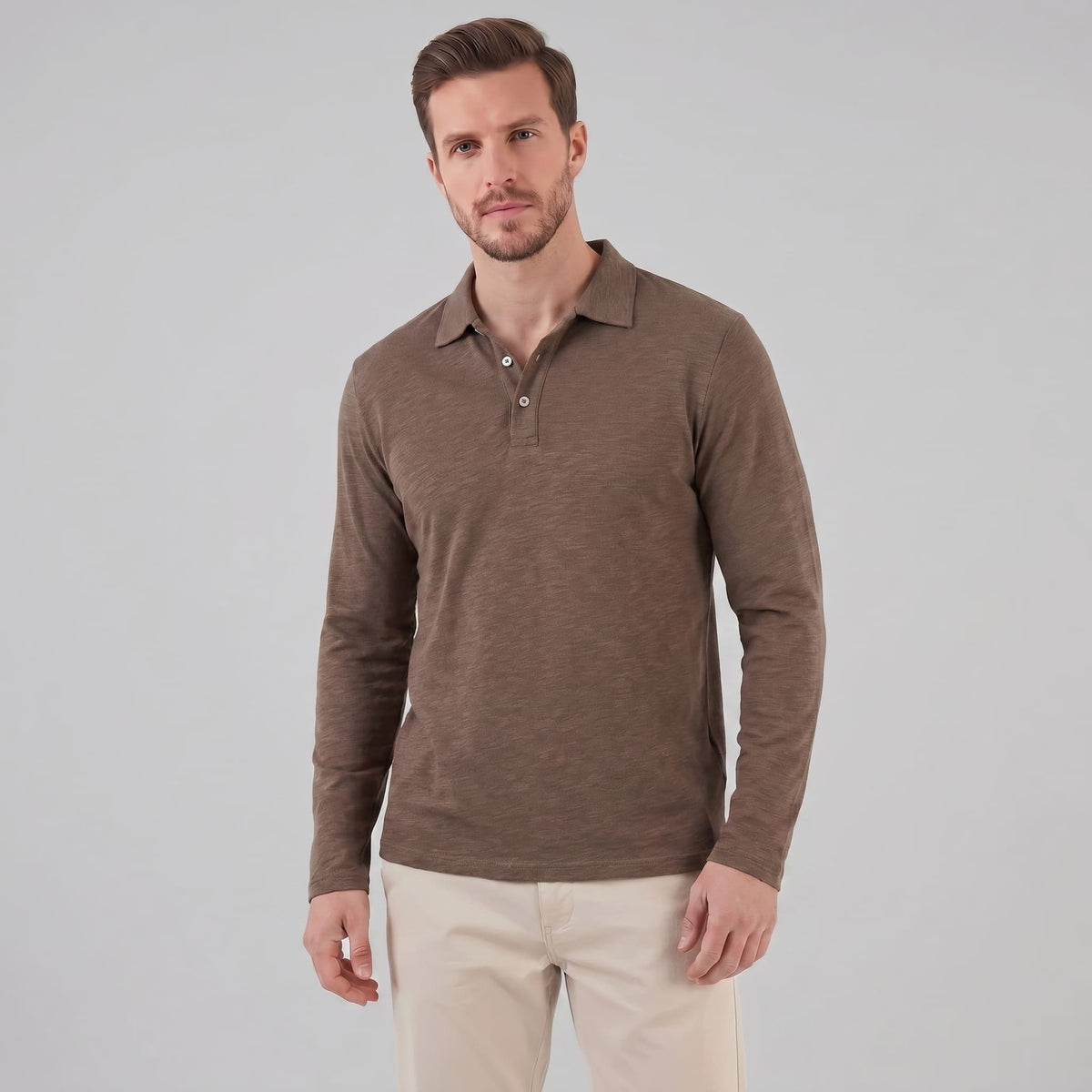 Rowan Long Sleeve Polo Shirt