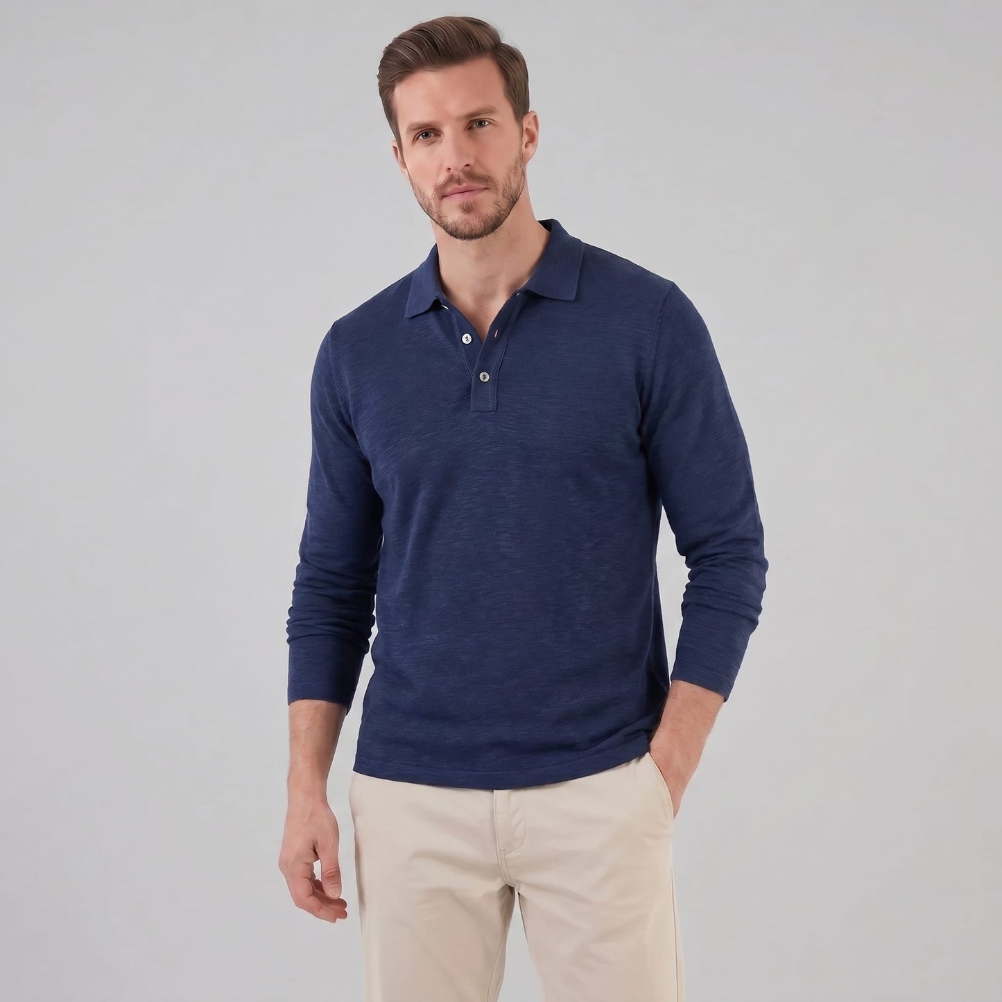Rowan Long Sleeve Polo Shirt_16
