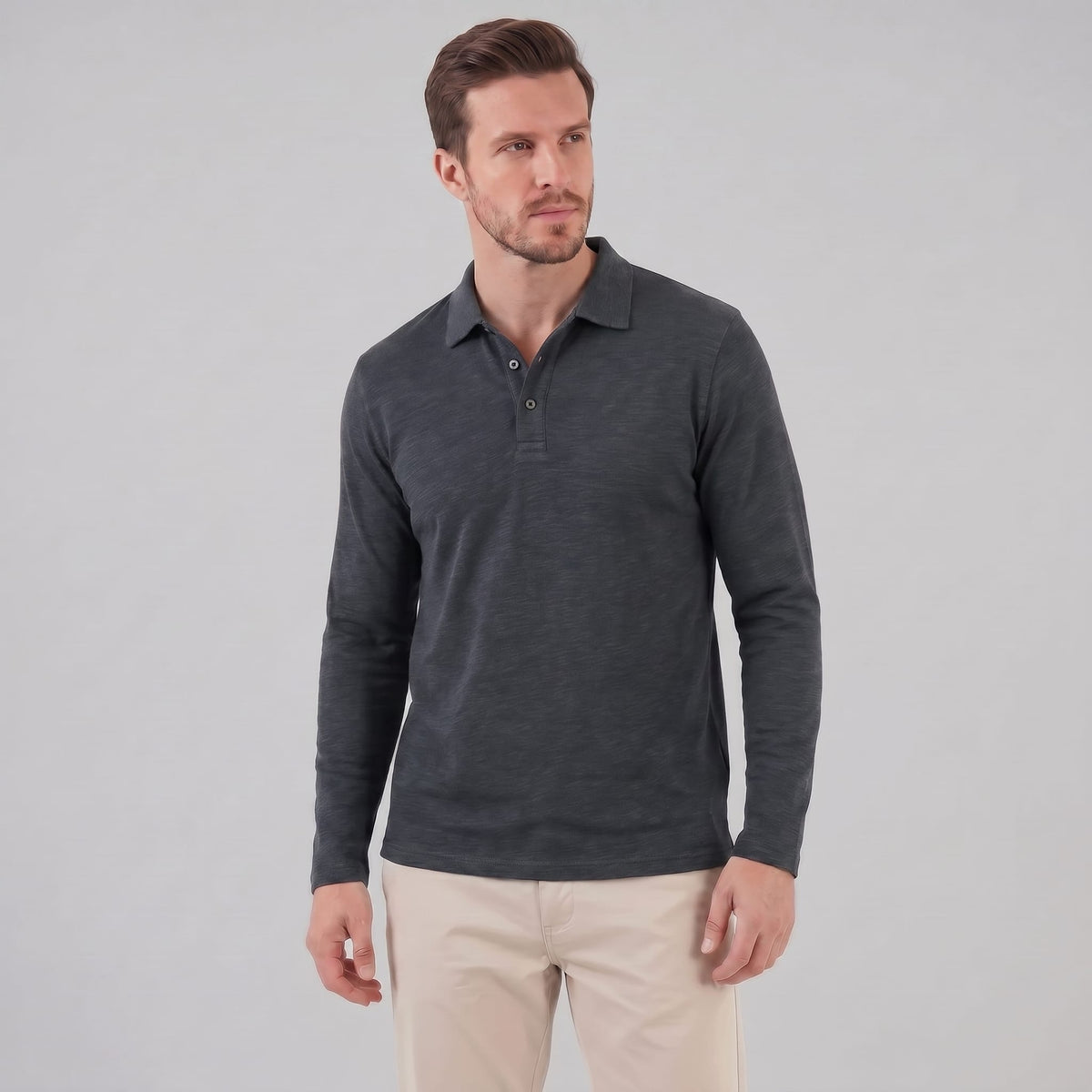 Rowan Long Sleeve Polo Shirt