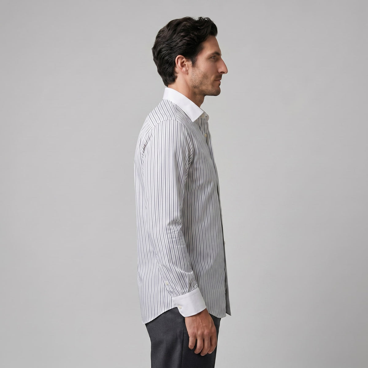 Knox Striped French Cuff Dress Shirt_2