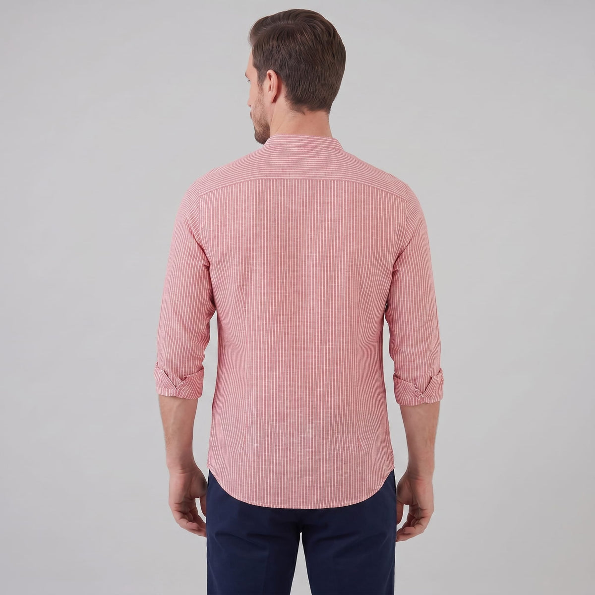 Kyler Long Sleeve Striped Henley Shirt