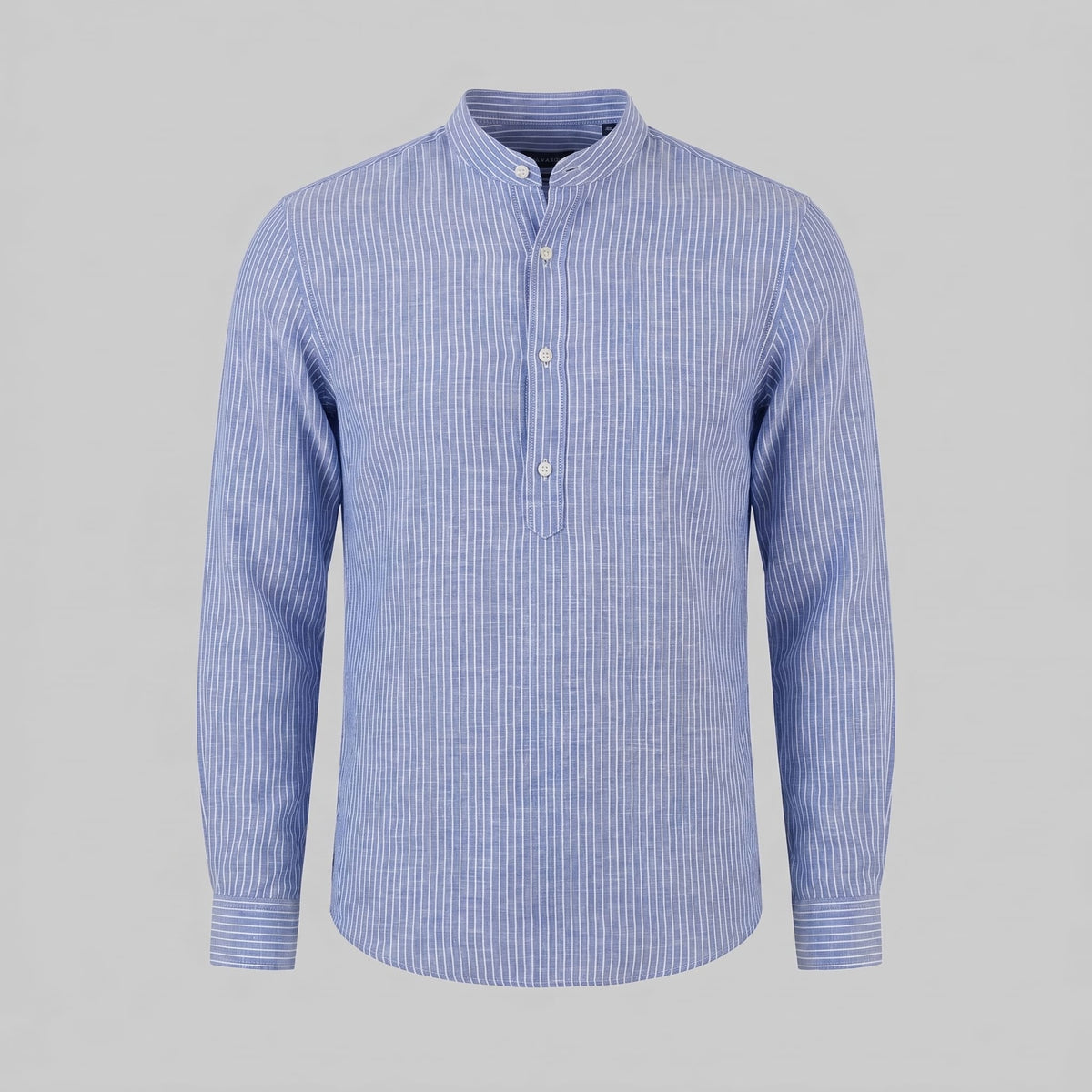 Kyler Long Sleeve Striped Henley Shirt
