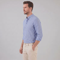 Kyler Long Sleeve Striped Henley Shirt