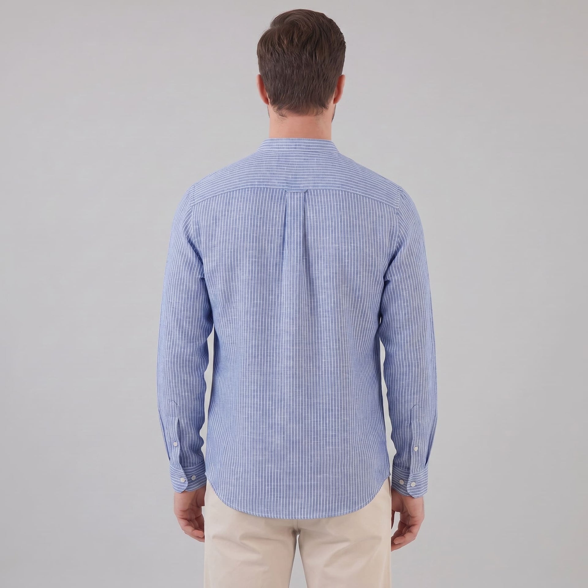 Kyler Long Sleeve Striped Henley Shirt