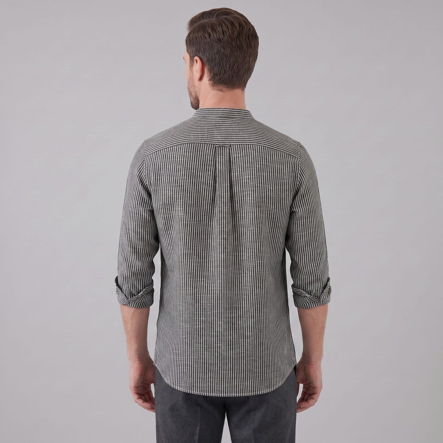 Kyler Long Sleeve Striped Henley Shirt_7