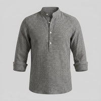 Kyler Long Sleeve Striped Henley Shirt