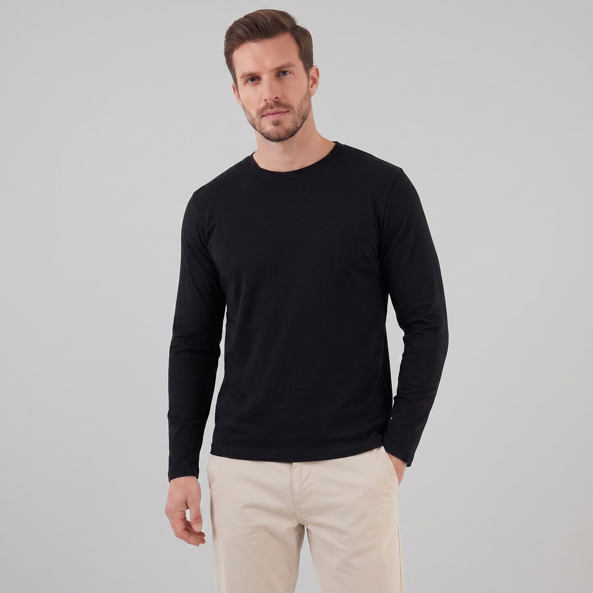 Griffith Stretch Crew Neck Sweater