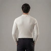 Garrett Ribbed Knit Polo Shirt