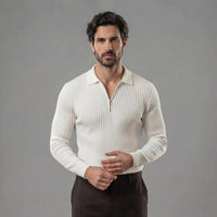 Gideon Wool Blend Quarter Zip Sweater